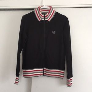Used Fred Perry Zip Up Jacket size UK 12 US 8